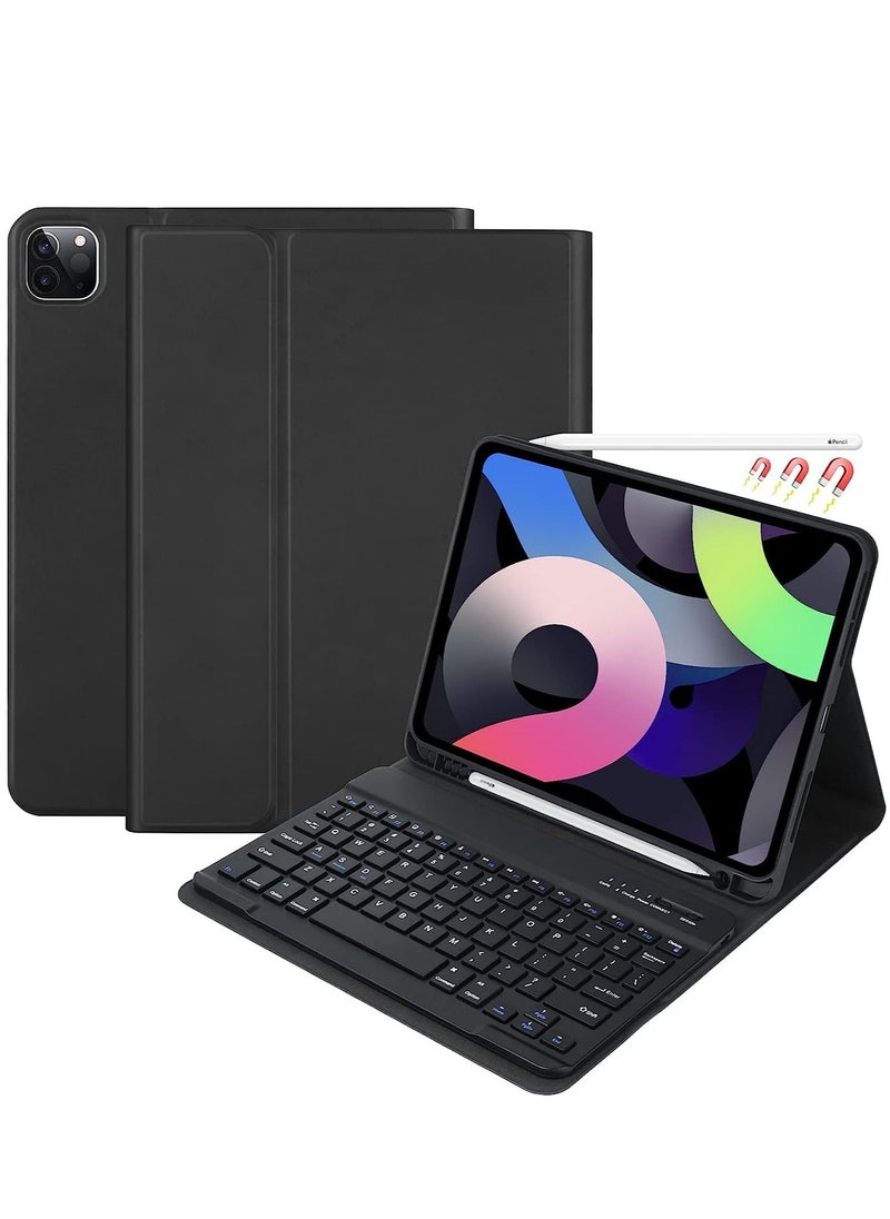 Generic iPad Air 5th Generation 10.9“ Keyboard Case Keyboard Case for iPad Pro 11" 4th(2022) iPad Air 4th Gen 10.9" Auto Sleep/Wake with Pencil Holder for iPad Pro 11 3rd & 2nd & 1st Gen Black  - Image 4