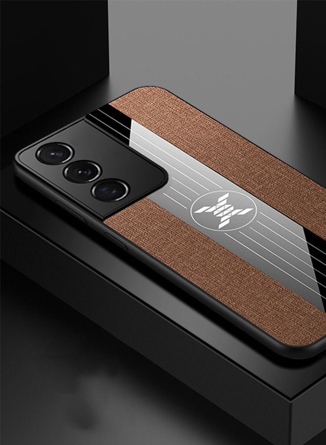 GROIC Samsung Galaxy S22 Case Fabric 6.1 Inch, Art Cloth Texture Anti-Scratch Shock Absorption Silicone Soft Edge Protection Cover Phone Case - Image 4