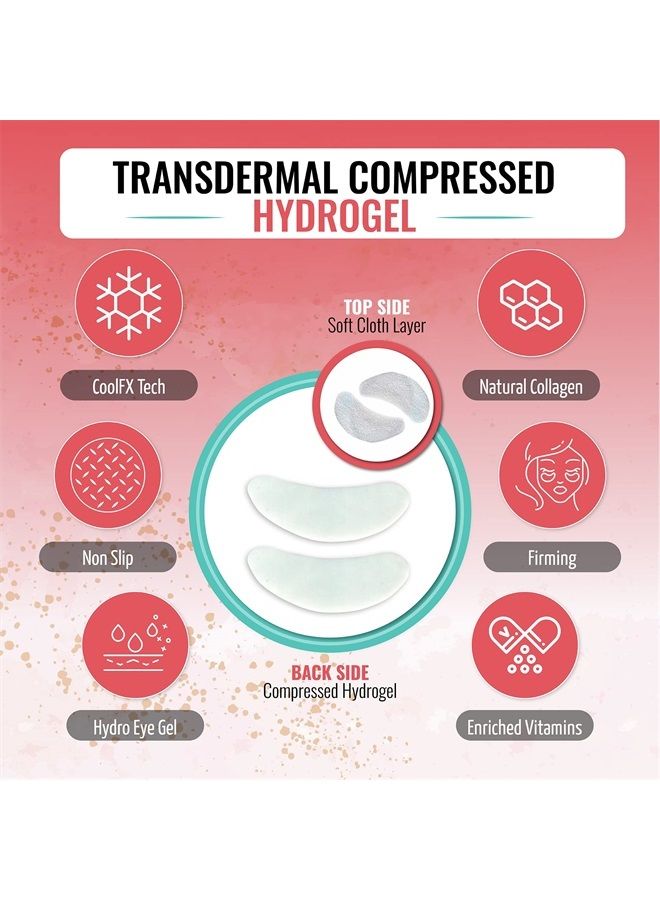 LOOKATME Under Eye Patches - Look At Me Korean Skincare Hydrating Hydrogel Eye Patches, Rose Eye Patch / Eye Gel Pads. Dark Circles Remover and Eye Mask for Puffy Eyes. Eye Brightner / Eye Depuffer | Pack of 2 - Image 5