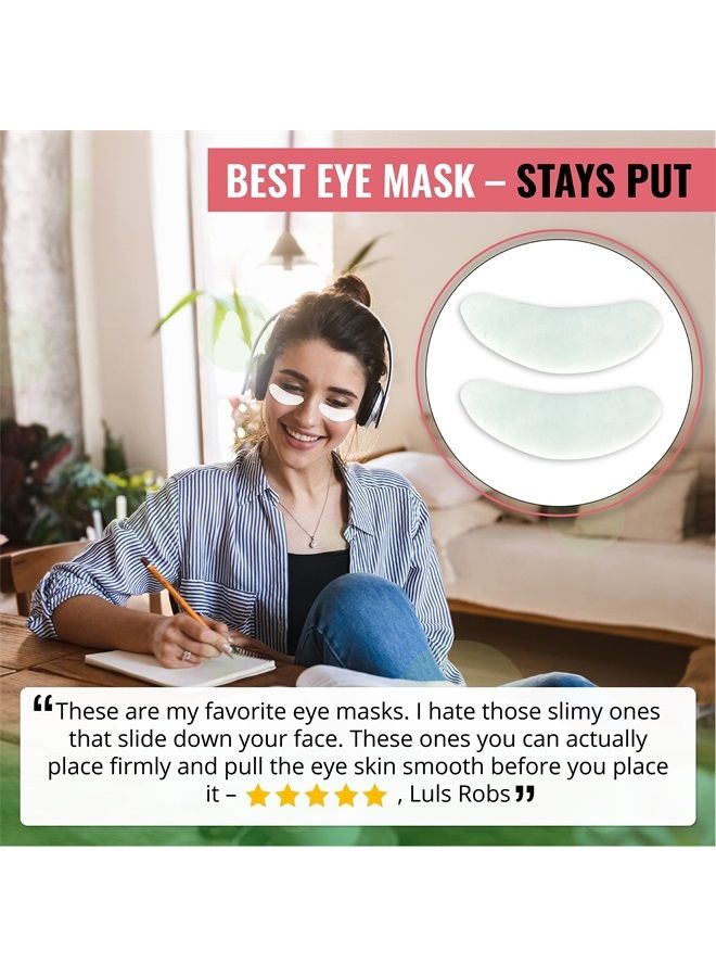 LOOKATME Under Eye Patches - Look At Me Korean Skincare Hydrating Hydrogel Eye Patches, Rose Eye Patch / Eye Gel Pads. Dark Circles Remover and Eye Mask for Puffy Eyes. Eye Brightner / Eye Depuffer | Pack of 2 - Image 3