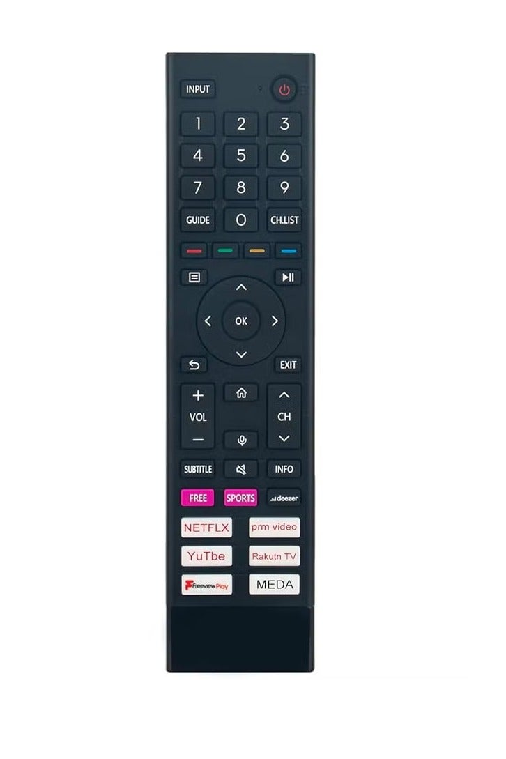 ELTRAZONE ERF3A80 Voice Replacement Remote Control Compatible with Hisense Smart TV – Fits 75A6G, 65A6G, 55A6GTUK, 43A6GTUK, 50A6G & More – Easy Pairing & Full Functionality - Image 2