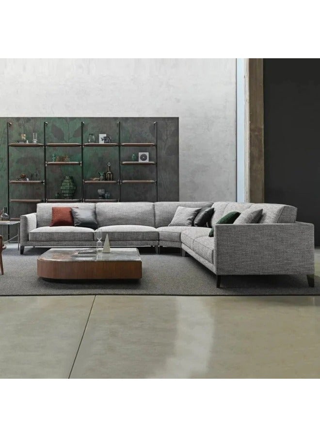 KUSTOMDECO Lugano L Shaped Corner Sofa - Customizable Sectional Sofa for Living Room, Premium Upholstery, L-Shape Design - Image 1