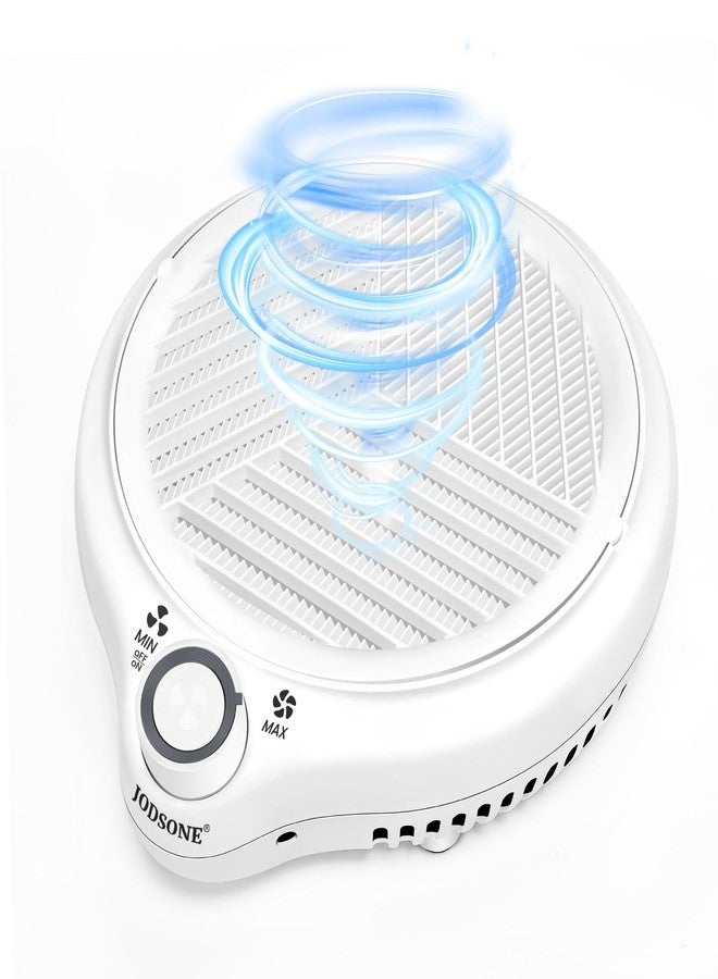 JODSONE 80W Nail Dust Collector Compact Vacuum Fan Efficient Dusting Round Nail Duster Must-Have for Manicures, Manicure Pedicure Tool for Acrylic Nail Polishing - Image 1