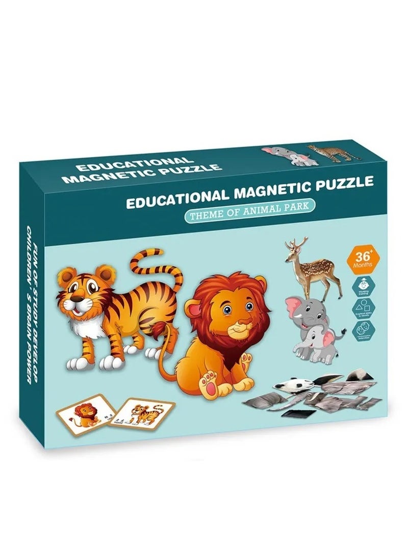 كتاب لغز الحيوانات المغناطيسي للأطفال - Image 4