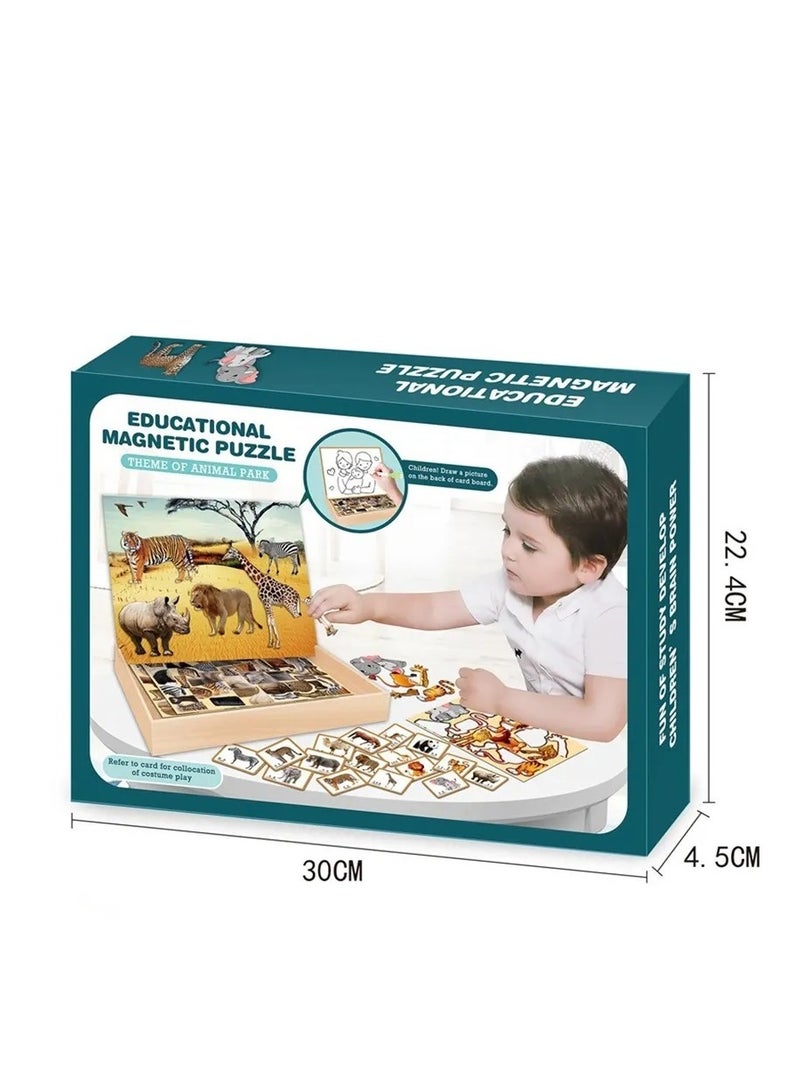 كتاب لغز الحيوانات المغناطيسي للأطفال - Image 3