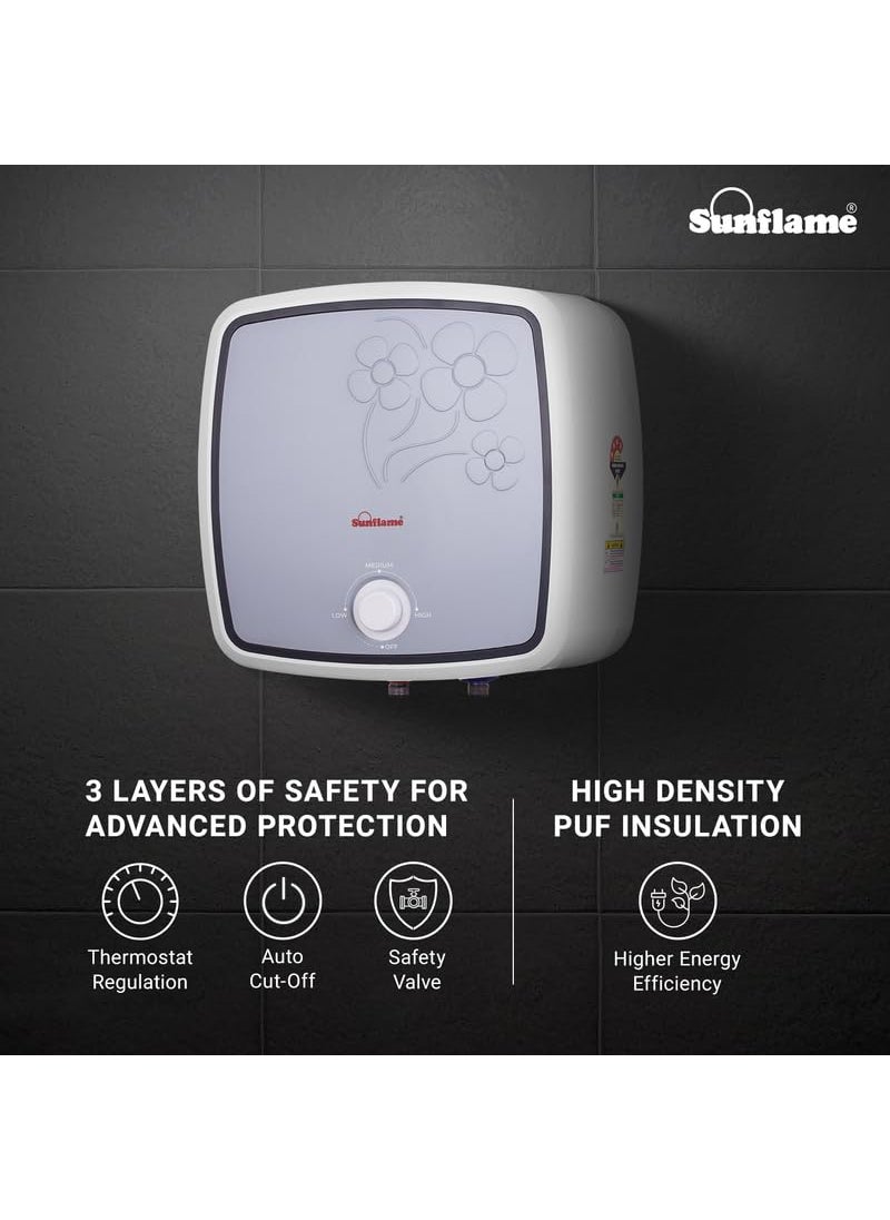 SUNFLAME Sunflame Sesto 25 Litre Storage Water Heater Faster Heating Temperature Control Knob Geyser with 3Layer Advanced Safety 7Year Tank 3Year Heating Element and 2Year Product Coverage  - Image 4