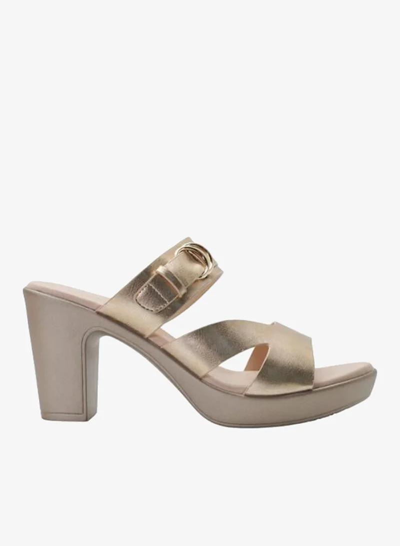 Michelle Morgan Champagne 092-3088 Michelle Morgan Ladies High Heel Sandals 514RJ158 Champagne for Women | Best Price UAE