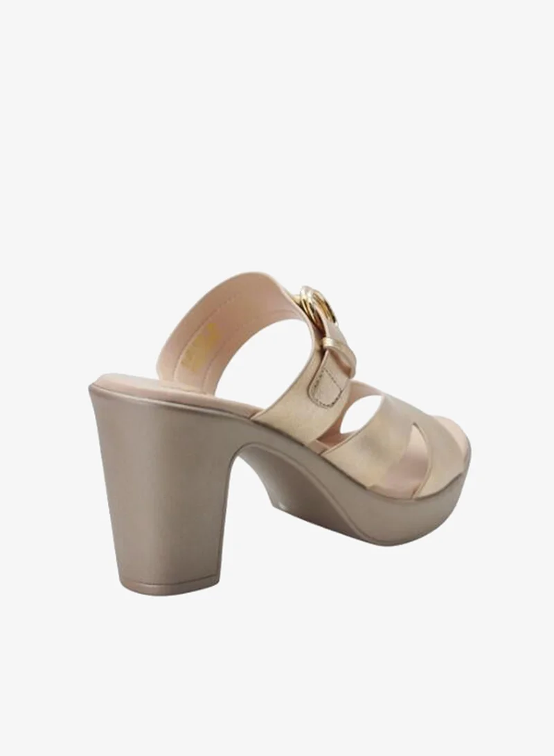 Michelle Morgan Champagne 092-3088 Michelle Morgan Ladies High Heel Sandals 514RJ158 Champagne for Women | Best Price UAE