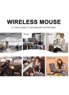 Generic GoldenKing Wireless Mouse G3500 - 4D Professional Design, 1000 DPI Precision, 10 Meter Transfer Distance-SILVER  - Image 5