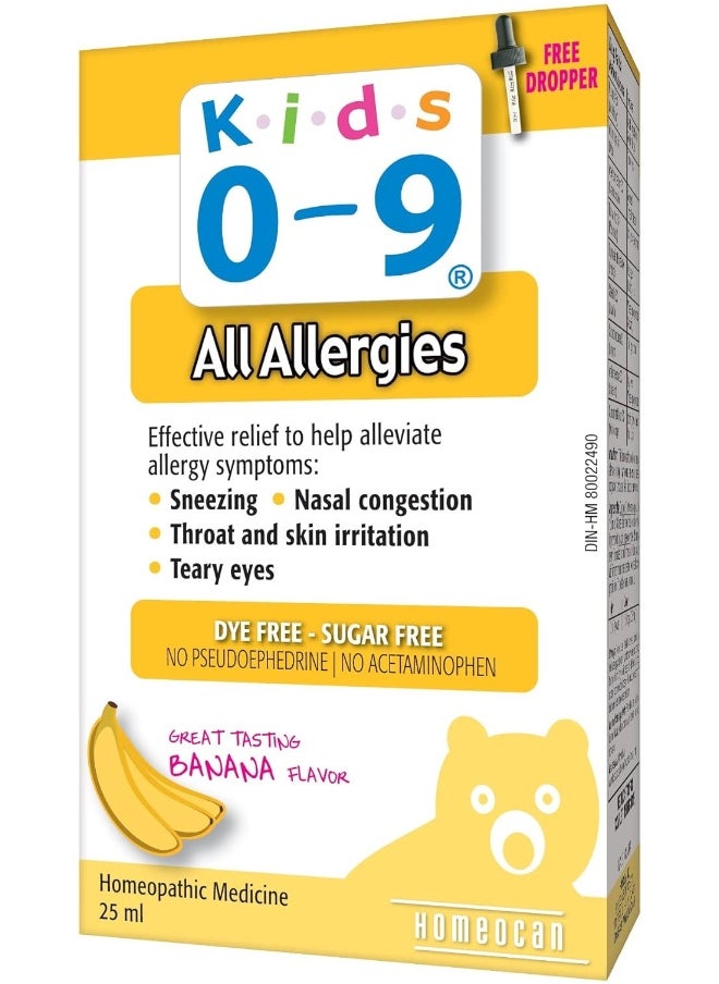 Homeocan Kids 0-9 All Allergies Drops, 25 ml  - Image 1