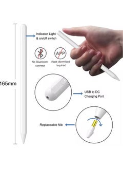 GTSOL Stylus Pen for iPad 2018-2020, Apple Pencil Alternative with Magnetic Design, Palm Rejection & Replacement Tip, Compatible with iPad Pro 11/12.9 Inch, Precise Drawing and Writing Stylus for Digital Art, Lightweight & Rechargeable iPad Pen  - Image 2