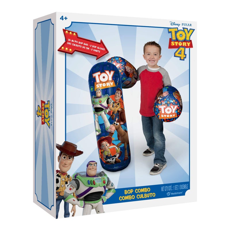Hedstrom Toy Story 4 Bop Bag Inflatable Punching Bag & Gloves Set, 36 Inch - Image 2