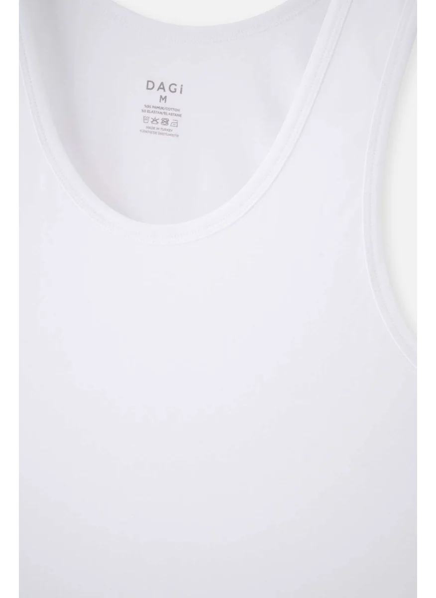 داجي White D5001 Compact Undershirt 2-pack