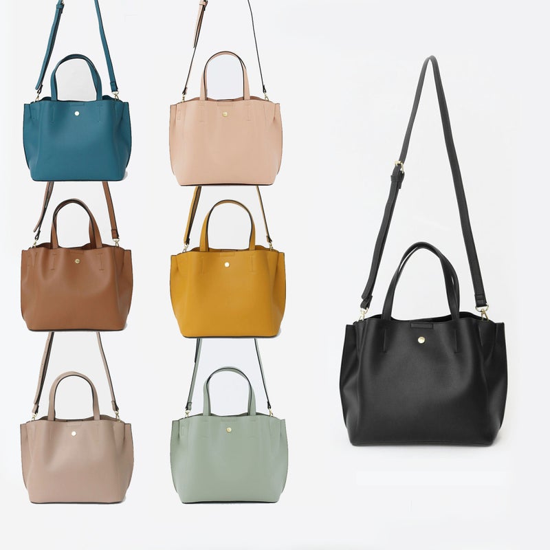 Japanese Lotte Light Fashion Pu Crossbody Bag Light Leather Solid Color Shoulder Bag Shopping Portable Medium Women'S Bag Printed - Image 2