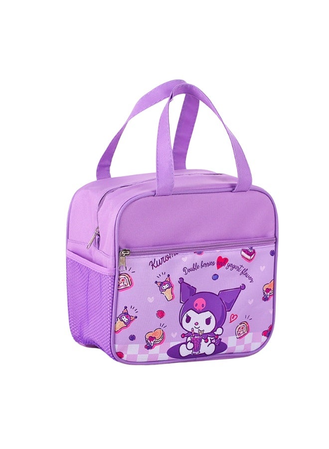 kuromi student lunch box bag insulation tote bag children's cartoon student lunch bag thickened aluminum film cute lunch bag - Image 1