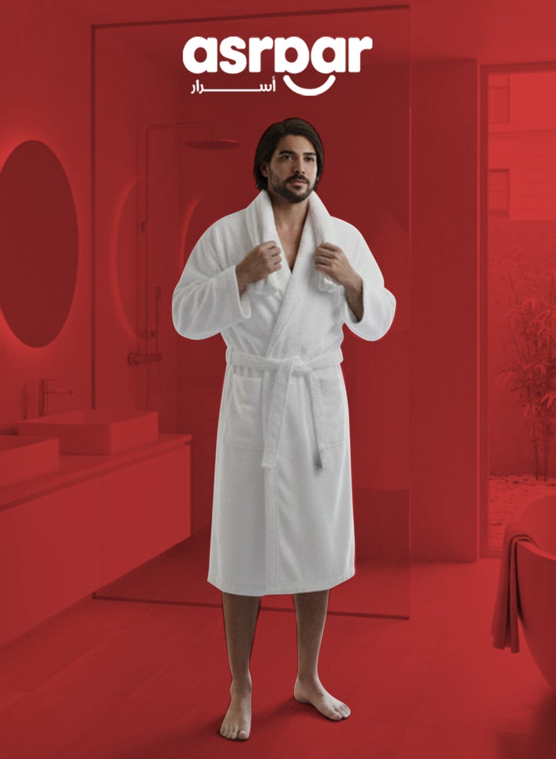 أسرار روب حمام ناعم ومريح بحجم XL - روب موحد للجنسين بحزام للرجال والنساء - ملابس أنيقة للسبا أو الاستحمام أو الاسترخاء - ملابس نوم مصنوعة من قماش فاخر - هدية مثالية لعيد الميلاد أو للاستخدام اليومي - روب منزلي خفيف الوزن وأنيق - Image 1