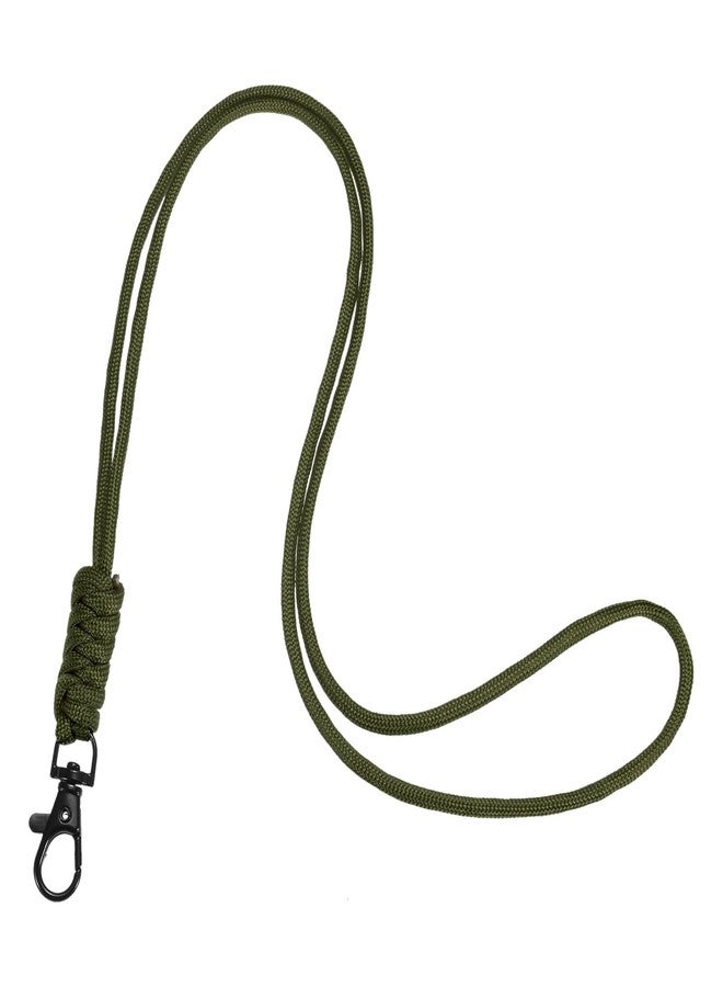 M METERXITY 1-Pack Lanyards for ID Badges, Army Green Adjustable Keychain Long Key Neck Lanyard Strap with Lobster Clasp for Man/Woman/Girls/Teacher, ID Holder Folder - Image 1