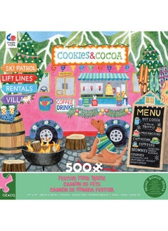 Ceaco Ceaco - Food Trucks - Festive Food Truck II - 500 Piece Jigsaw Puzzle  - Image 2