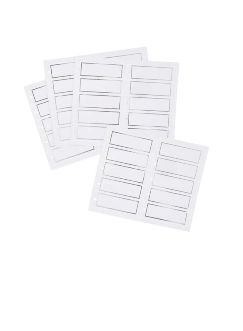 Gift Tags Printable Rectangle White 80 pieces - Image 1