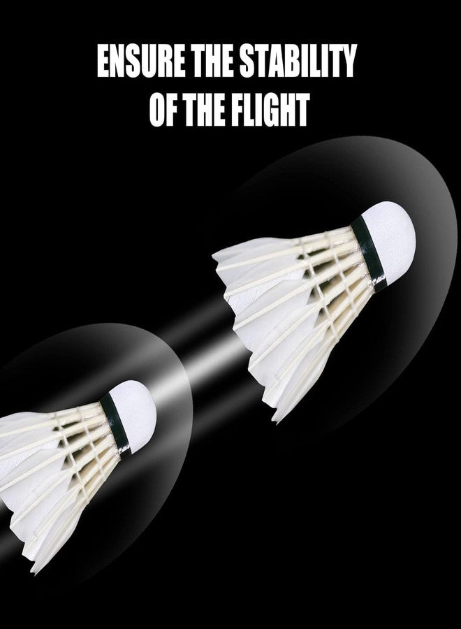 مجموعة كرات الريشة الاحترافية (10 قطع) - تصميم ريش عالي الأداء للريشة الداخلية والخارجية | طيران ثابت ودقيق للتدريب والمباريات - Image 5