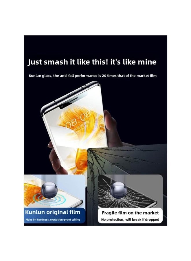 Generic - For Huawei Mate50 Series Tempered Film Mte50pro Mobile Phone Film Mt50e Protective Film Full Screen Coverage-Color:8k Eye Protection That Will Not Hurt Your Eyes For A Long Time. Drill Grade Explosion-proof Purchase 1 Get 1 Free-Size:For Huawei Mate50 - Image 1