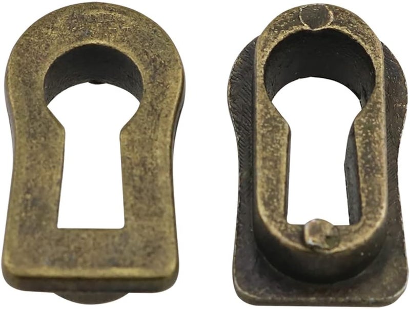 كلاراكو غطاء ثقب المفتاح المعدني من كلاركو، 10 قطع، بلون برونزي عتيق، غطاء ثقب المفتاح، بلون برونزي لتزيين قفل الأثاث، برونزي - Image 4