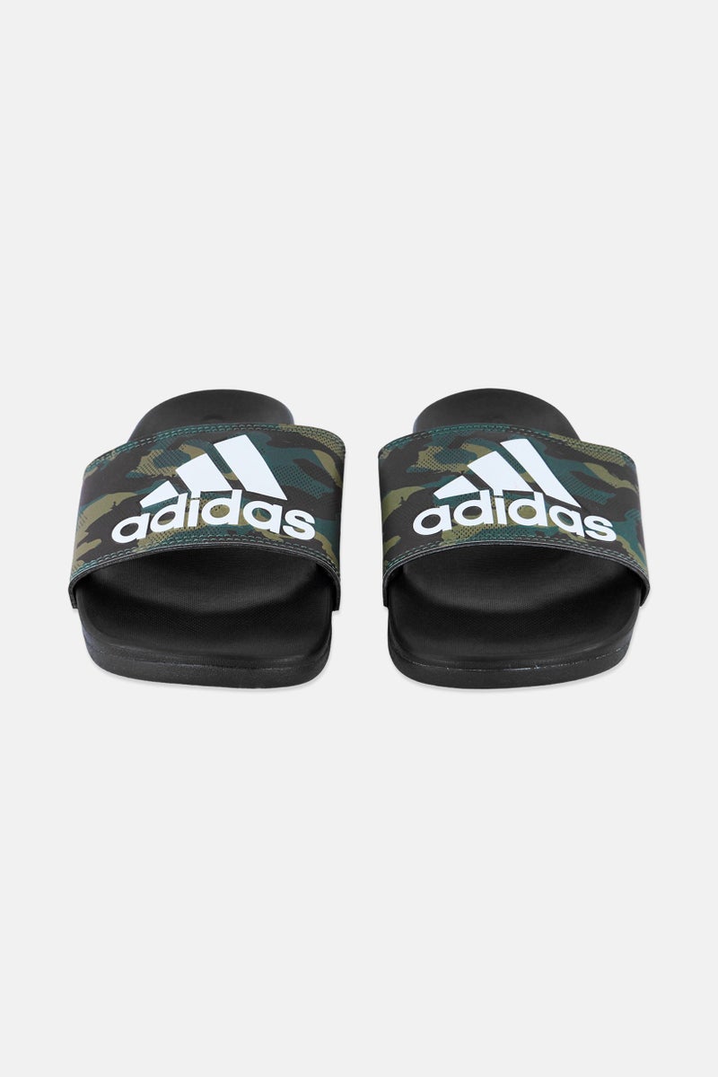 Adidas Kids Boy Adilette Comfort Camouflage Slip On Slides, Multicolor  - Image 4
