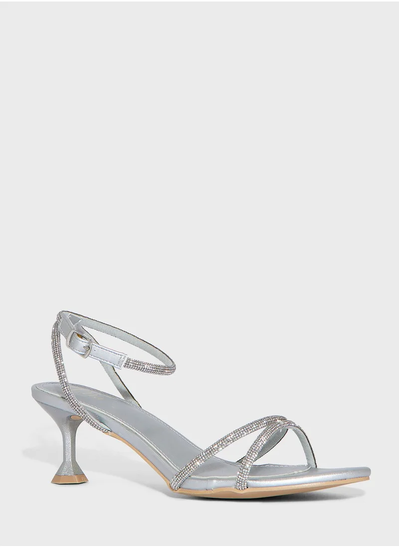 ايلا ليمتد اديشن Strappy Embellished Heeled Sandals