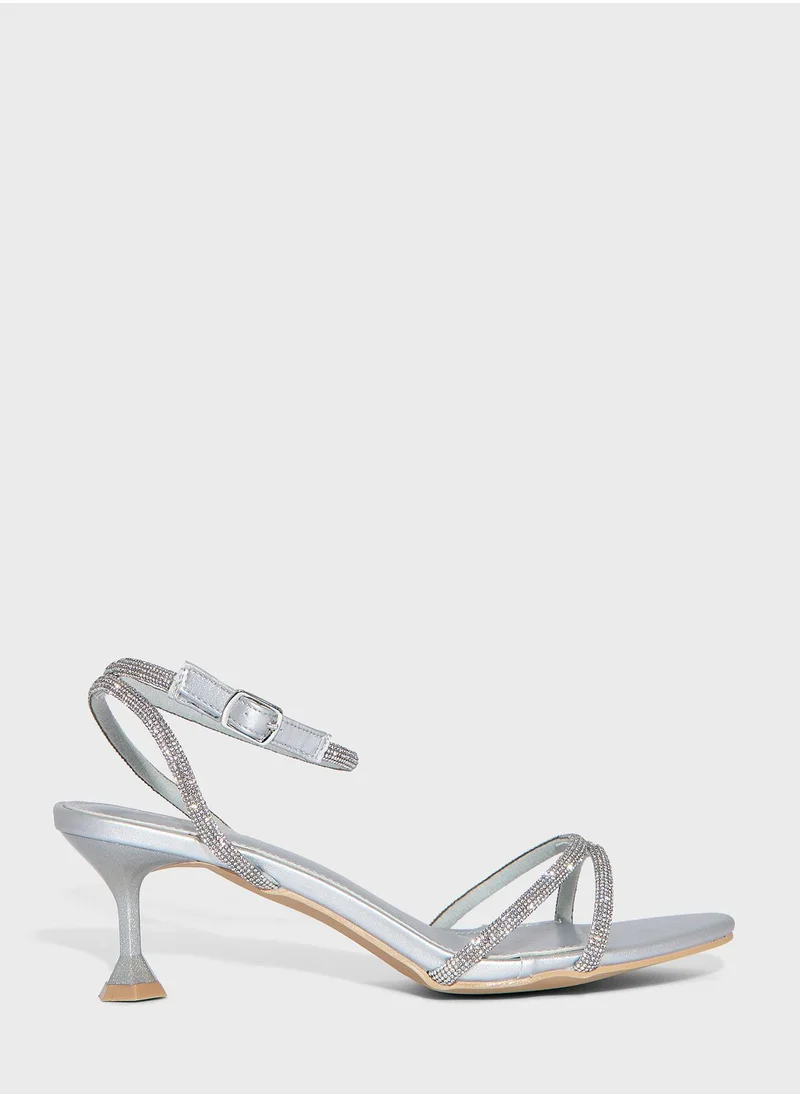 ايلا ليمتد اديشن Strappy Embellished Heeled Sandals