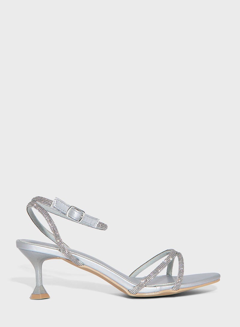 Ella Limited Edition Strappy Embellished Heeled Sandals  - Image 1