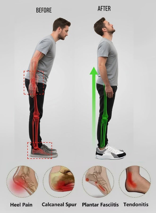 حذاء رياضي للرجال يزيد الارتفاع 5 سم موضة وأناقة للرجال مريح للغاية عند المشي مناسب لمختلف المناسبات والأماكن - Image 3