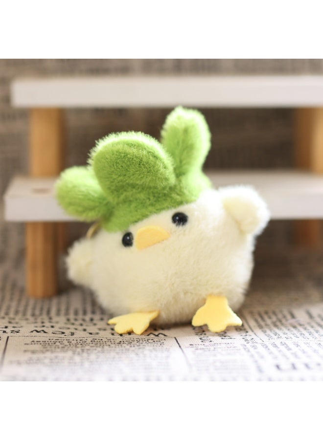 13cm 4pcs Creative Mini Garlic Bird Plush Pendant Doll Toys Anime - Image 5