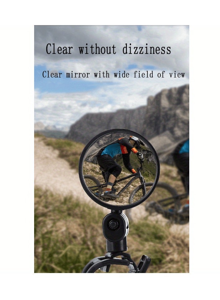 1PCS Universal Bicycle Rearview Mirror Adjustable Rotate Wide-Angle For MTB Road Bicycle Accessories bycicle accessories - Image 4