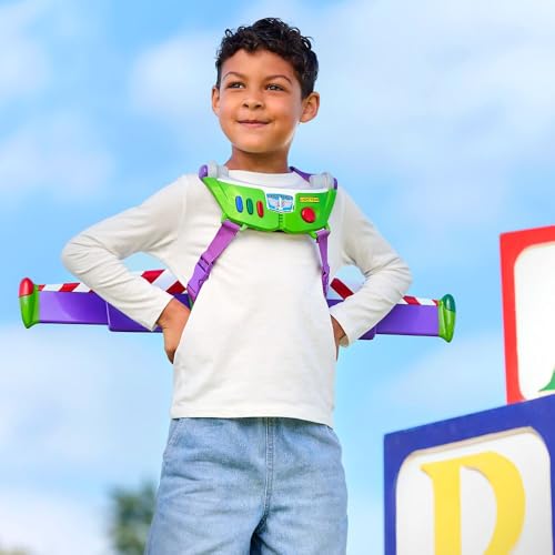 Disney Store Official Toy Story Buzz Lightyear Toy Jet Pack with LED Light Sound Effects Space Ranger Roleplay Accessory with Adjustable Straps Pair with Gauntlet Sold Separately - Image 5