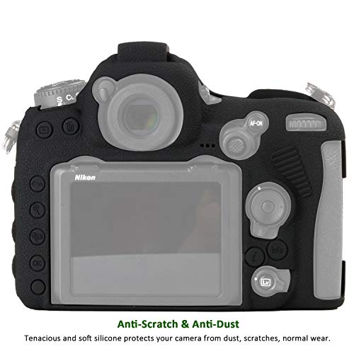 Easy Hood Camera Case for Nikon D500 Soft Silicone Rubber Camera Protective Body Case Skin for Nikon D500 Camera Bag Protector Cover (Black) - Image 3