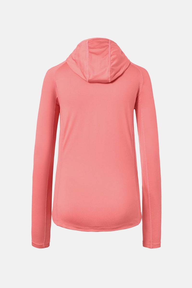 Tchibo Women Sportswear Fit Hooded Functional Sweatshirt, Peach  - Image 3