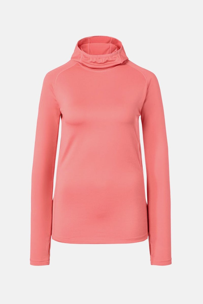 Tchibo Women Sportswear Fit Hooded Functional Sweatshirt, Peach  - Image 4