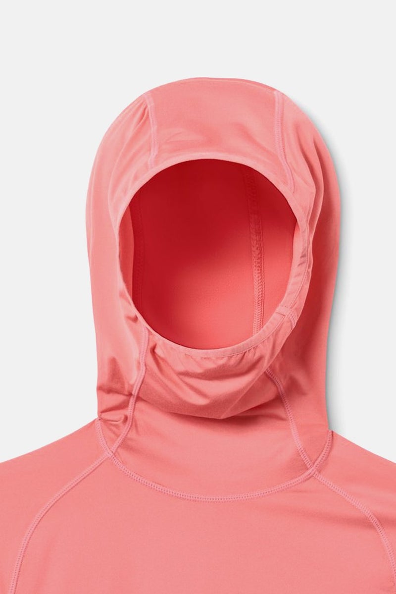 Tchibo Women Sportswear Fit Hooded Functional Sweatshirt, Peach  - Image 2