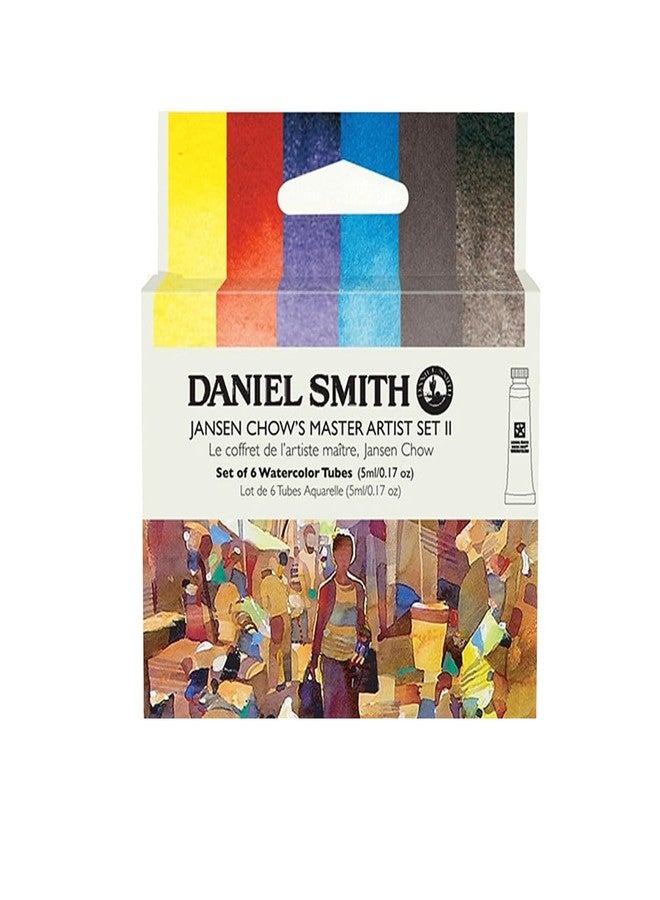 Daniel Smith Transparent Watercolor Paint, Extra Fine Jansen Kors (2), 6 Color Set, 0.16 fl oz (5 ml) (No.2), 285610406 - Image 1