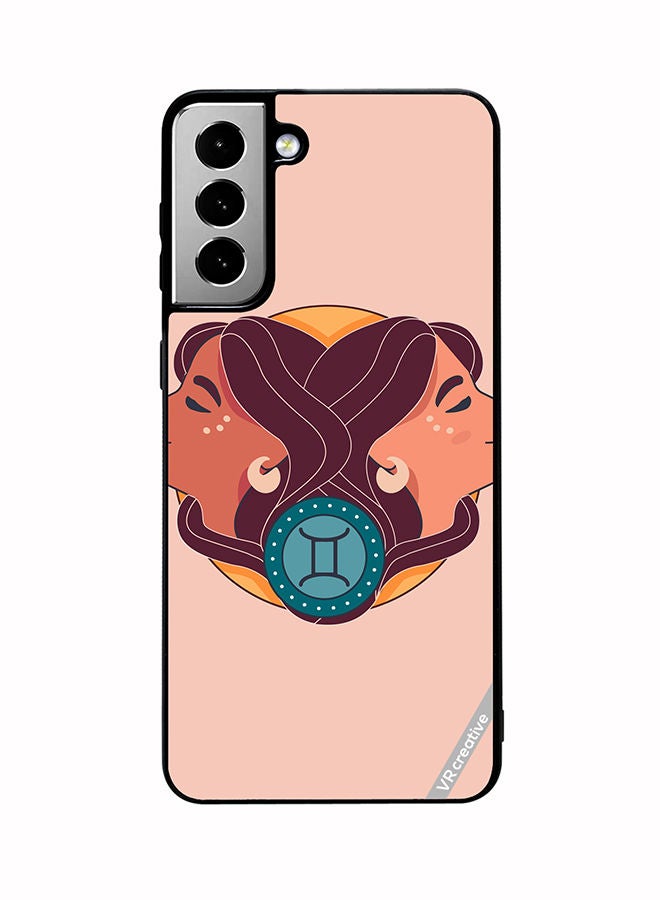 VR CREATIVE Protective Case Cover For Samsung Galaxy S21 FE 5G Gemini Zodiac Signs Design Multicolour - Image 1