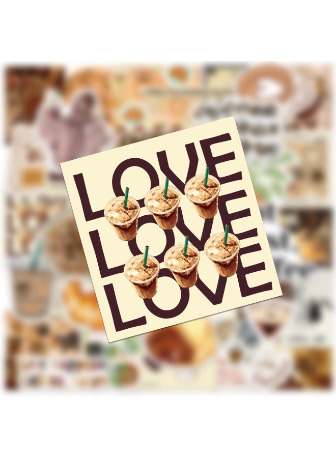 قوس قزح أورينبو ملصقات قهوة، 50 قطعة، ملصقات حلوى لأجهزة الكمبيوتر المحمول، هدية للأطفال الصغار والمراهقات والفتيات، أدوات كاواي رائعة وملصقات تزيين لزجاجة هيدرو فلاسك - Image 2