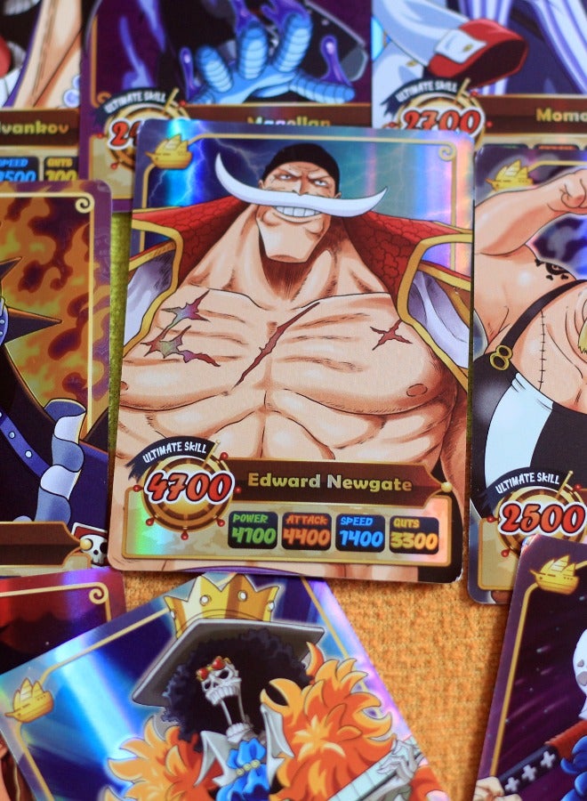 50PCS/Pack Anime One Piece Card, Card Game Booster Packs, One Piece Cards, Anime Trading Cards, No Repeat, Collectible Rare Cards Best Gift for Collectors and Fans - Image 2