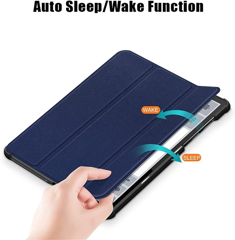 ProElite Sleek Smart Flip Case Cover for Lenovo Tab K10 FHD 10.3" Tablet TB-X6C6F/TB-X6C6X/TB-X6C6NBF, Dark Blue - Image 4