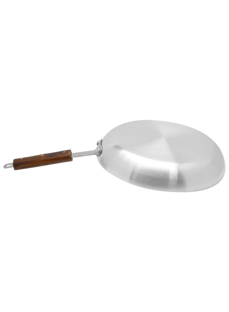 Shine Aluminum Frying Pan Set With A Wooden Handle, Consisting Of 3 Pieces, Various Sizes, 26cm/23.5cm/20.5cm - Image 4