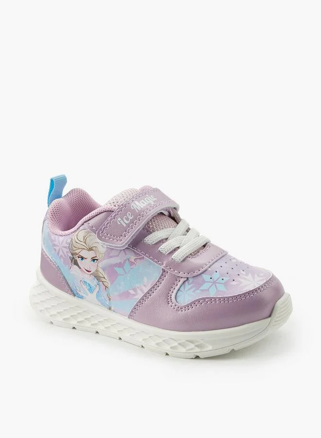 ديزني Girls Frozen Print Ankle School Sneakers