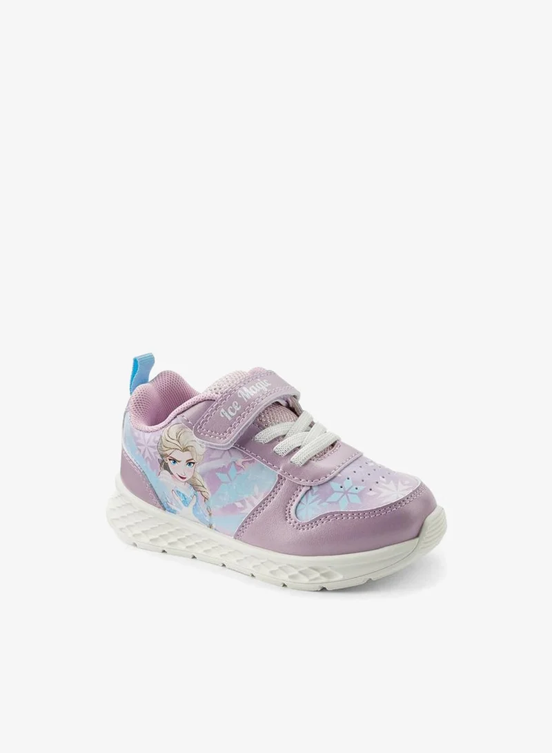 Girls Frozen Print Ankle School Sneakers