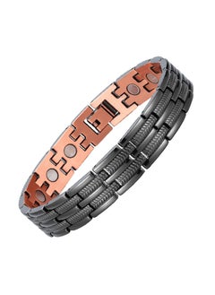 Mens Copper Magnetic Bracelets, 99.9% Pure Copper Bracelet with Ultra Strength Magnets, 8.6inches Adjustable Wristband Bracelets,  for Birthday Gift, Holiday Gift, 1 Pcs