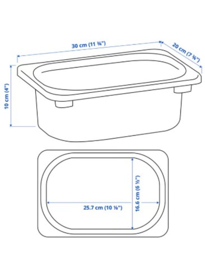 Generic Storage box, white, 20x30x10 cm  - Image 3