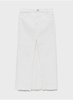 MANGO High Waist Front Slit Skirt  - Image 5