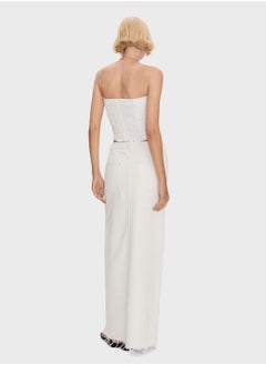 MANGO High Waist Front Slit Skirt  - Image 2